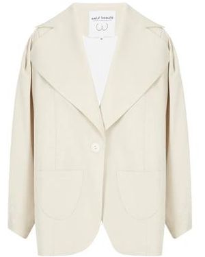 SALUT BEAUTE Veste Longue - Blanc