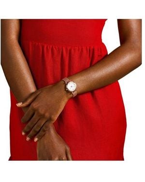 Fossil Montre Quartz En Acier - Rouge