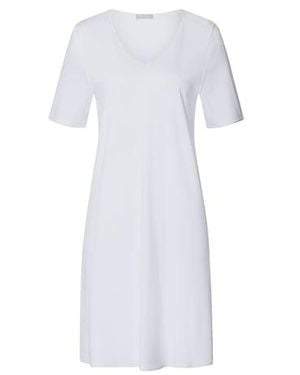 Hanro Chemise De Nuit En Coton - Blanc
