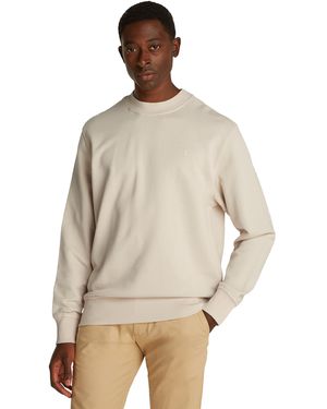Calvin Klein Sweatshirt à logo en coton - Neutre