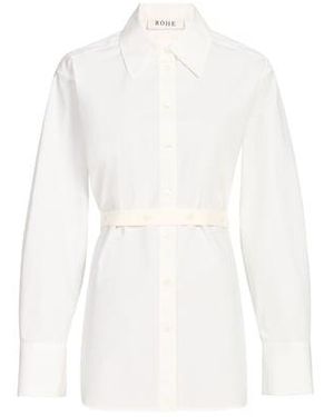 RÓHE Frames Chemise En Popeline De Soie - Blanc