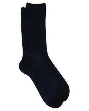 Doré Doré Chaussettes Hautes Rayé - Bleu