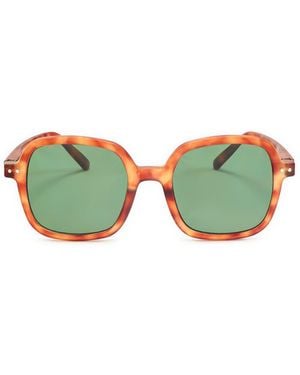 Izipizi Lunettes de soleil morif écaille - Vert