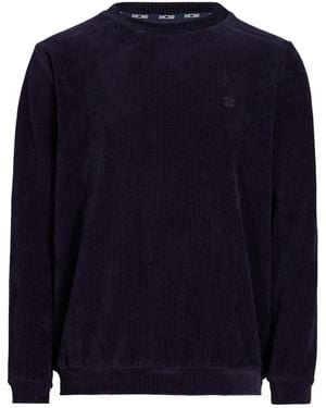 Hom Ensemble de pyjama en velours côtelé - Bleu