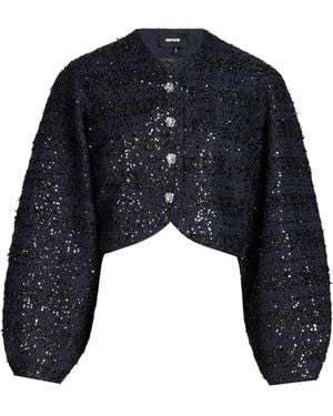 ROTATE BIRGER CHRISTENSEN Veste courte en sequins - Bleu