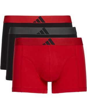 adidas Lot de 3 boxers - Rouge
