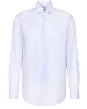 Seidensticker Chemise À Motif En Coton - Blanc