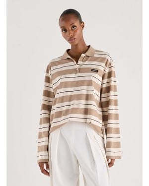 Miu Miu Polo manches longues - Neutre