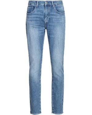 ARMANI EXCHANGE Jean slim en coton mélangé - Bleu