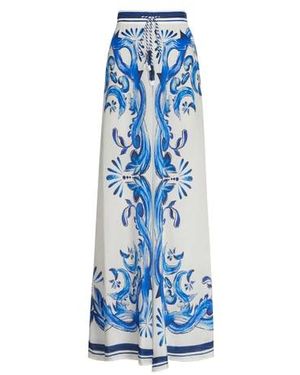 FARM Rio Pantalon Fluide Garden Tiles - Bleu