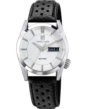 March LA.B Montre Quartz En Acier - Noir