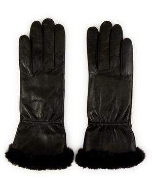 SAISON 1865 Gants En Cuir D'Agneau - Noir