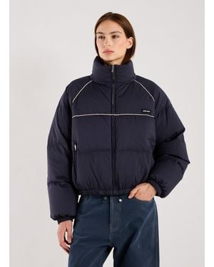 Miu Miu Doudoune courte matelassée - Bleu