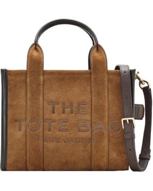 Marc Jacobs Sac cabas The Tote Bag en daim - Marron