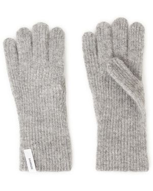 Samsøe & Samsøe Gants en laine mélangée - Blanc