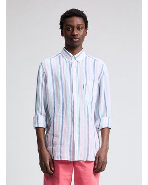 Façonnable Chemise en lin - Bleu