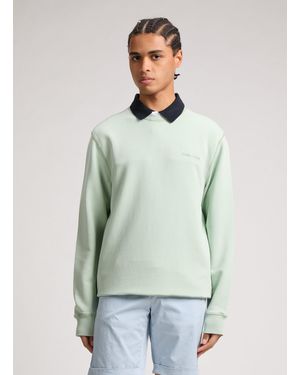 Eden Park Sweat droit en coton - Vert