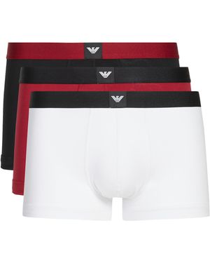 Emporio Armani Lot de 3 boxers en coton - Multicolore
