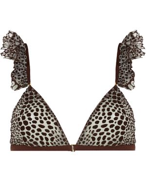 Le Petit Trou Brassière Imprimée - Noir