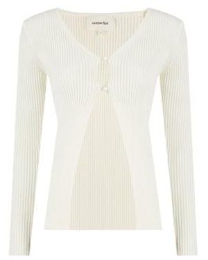 SAISON 1865 Cardigan Côtelé - Neutre
