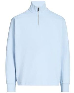 SELECTED Sweatshirt En Coton - Bleu