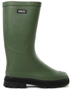 Aigle Bottes de pluie crantées - Vert