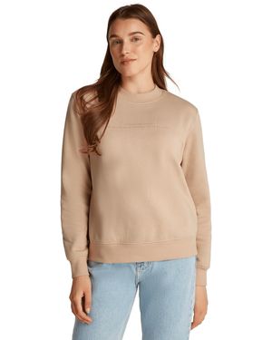 Calvin Klein Pull en coton mélangé - Bleu