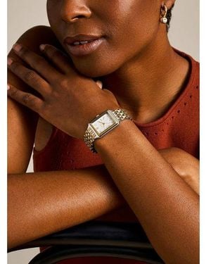 Fossil Montre Quartz En Acier Bicolore - Marron