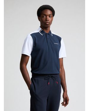 Hackett Polo en coton mélangé - Bleu