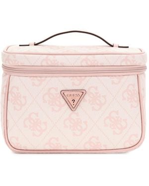 Guess Trousse de toilette imprimée - Rose