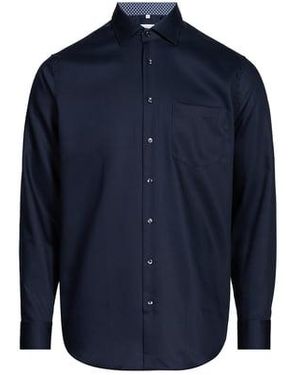 Seidensticker Chemise En Coton - Bleu
