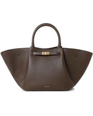 DeMellier London Sac à main à rayures en cuir - Marron