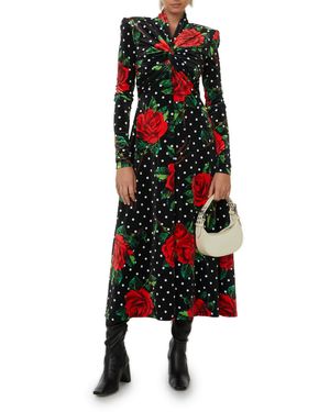 Quinn Robe Aline en velours - Blanc