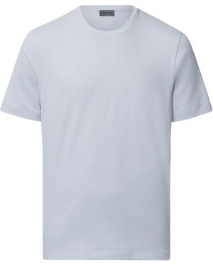 Hanro T-shirt en coton - Bleu