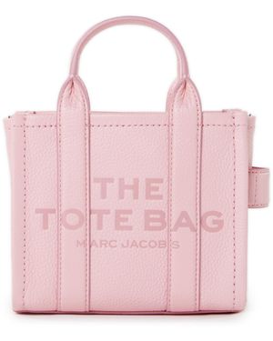 Marc Jacobs Sac cabas The Leather Micro Tote Bag - Rose