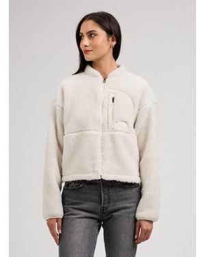 The North Face Veste courte en sherpa - Blanc