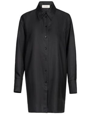 RÓHE Frames Chemise Longue En Soie - Noir