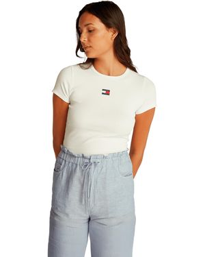 Tommy Hilfiger Short à cordon rayé - Blanc
