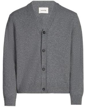 SAISON 1865 Cardigan Gardy Col V En Laine - Bleu