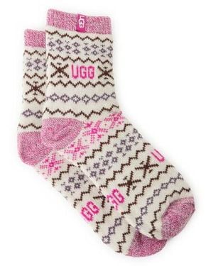 UGG Chaussette Mi-Hautes Doublées - Neutre