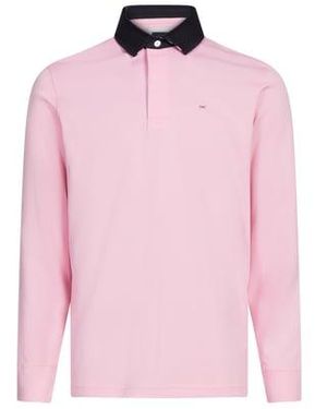 Eden Park Polo À Manches Longues En Coton - Rose