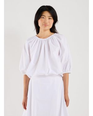 By Malene Birger Top Lelow en coton - Blanc