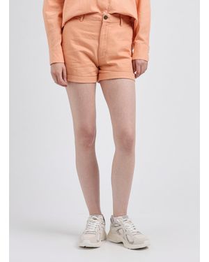 Dockers Short coton et lin - Orange
