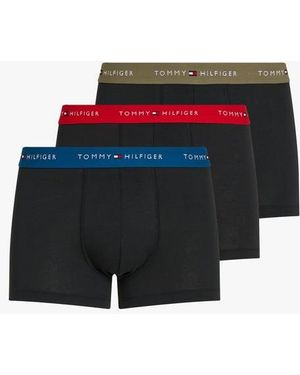 Tommy Hilfiger Lot De 3 Boxers En Coton Organique - Multicolore