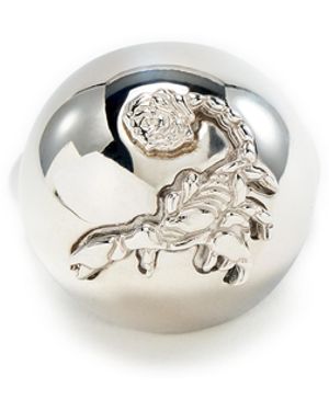 ALAN CROCETTI Bague Carapace Knuckle Scorpion En - Blanc