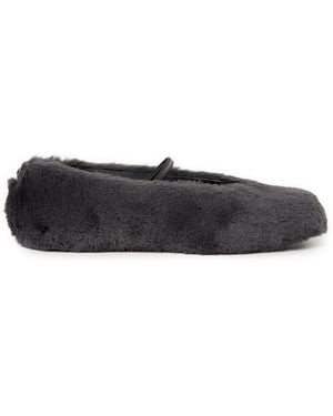 NODALETO Ballerines en fourrure - Blanc