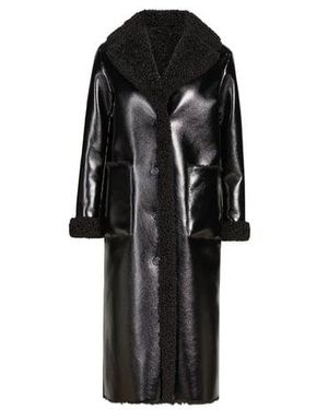 SAISON 1865 Manteau Long Wendy Verni - Noir