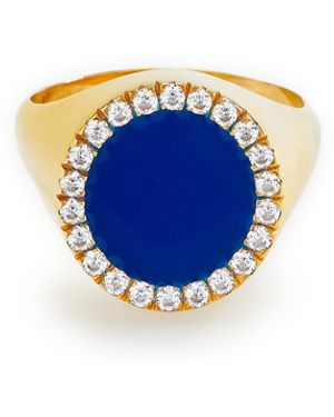 EYE M - ILEANA MAKRI Bague chevalier en cristal - Bleu