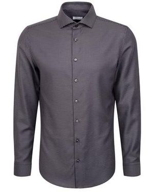 Seidensticker Chemise Slim Pepita - Bleu