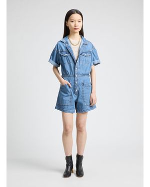 Levi's Combinaison short en jean - Bleu